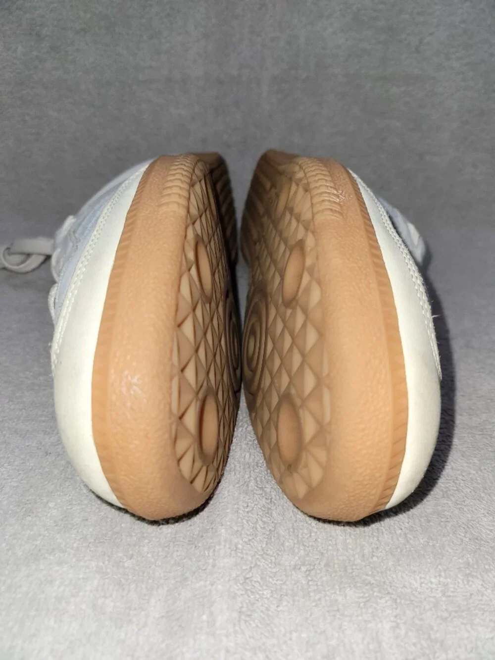 Adidas Samba OG Cloud White Halo Blue Tan Shoes IE0877 Women's/Ladies Size 9.5